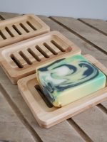Slotted Bamboo Soap Dish - Image 3