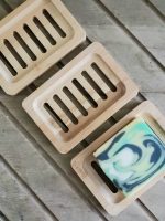 Slotted Bamboo Soap Dish