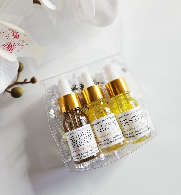 Mini Trio Organic Face Oil Sampler
