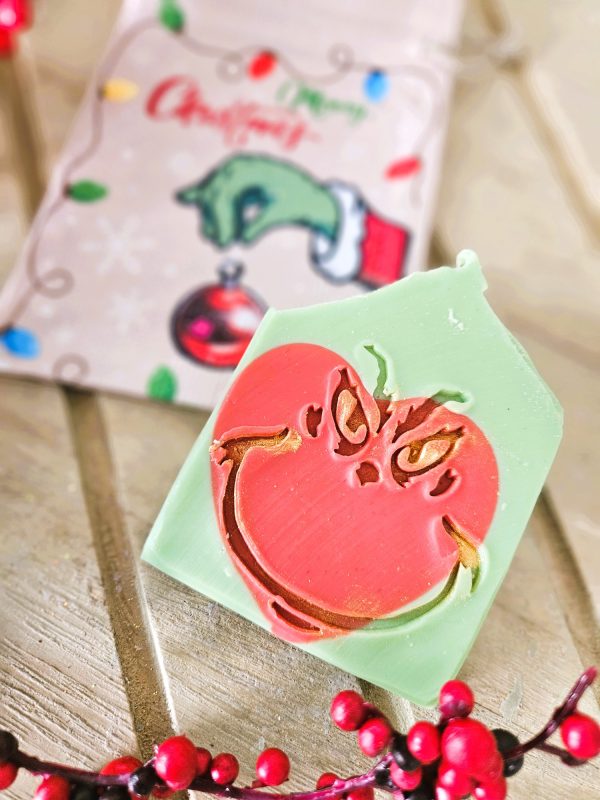 Grinch Soap & Woven Pouch